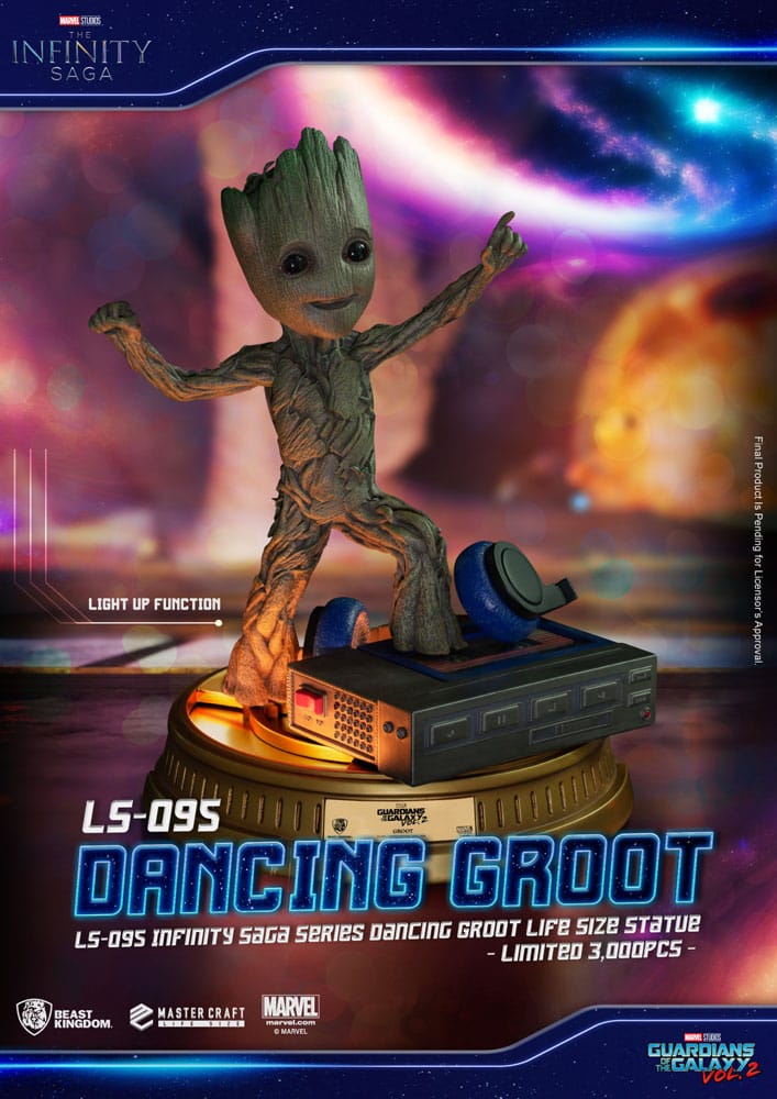 Guardians of the Galaxy 2 Life-Size Statue Dancing Groot heo EU Exclusive 32 cm