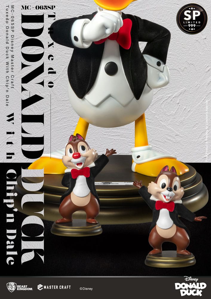 Disney 100th Master Craft Statue Tuxedo Donald Duck (Chip'n und Dale) 40 cm - Damaged packaging