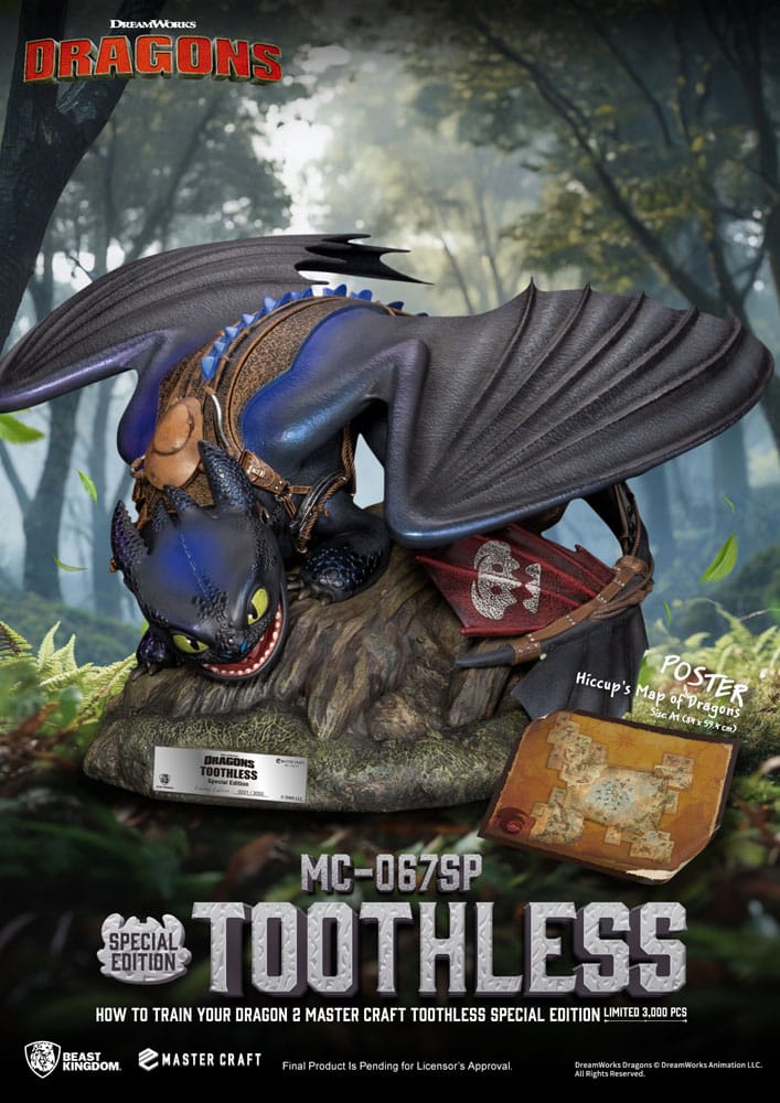 How To Train Your Dragon 2 Master Craft Statue Toothless 38 cm