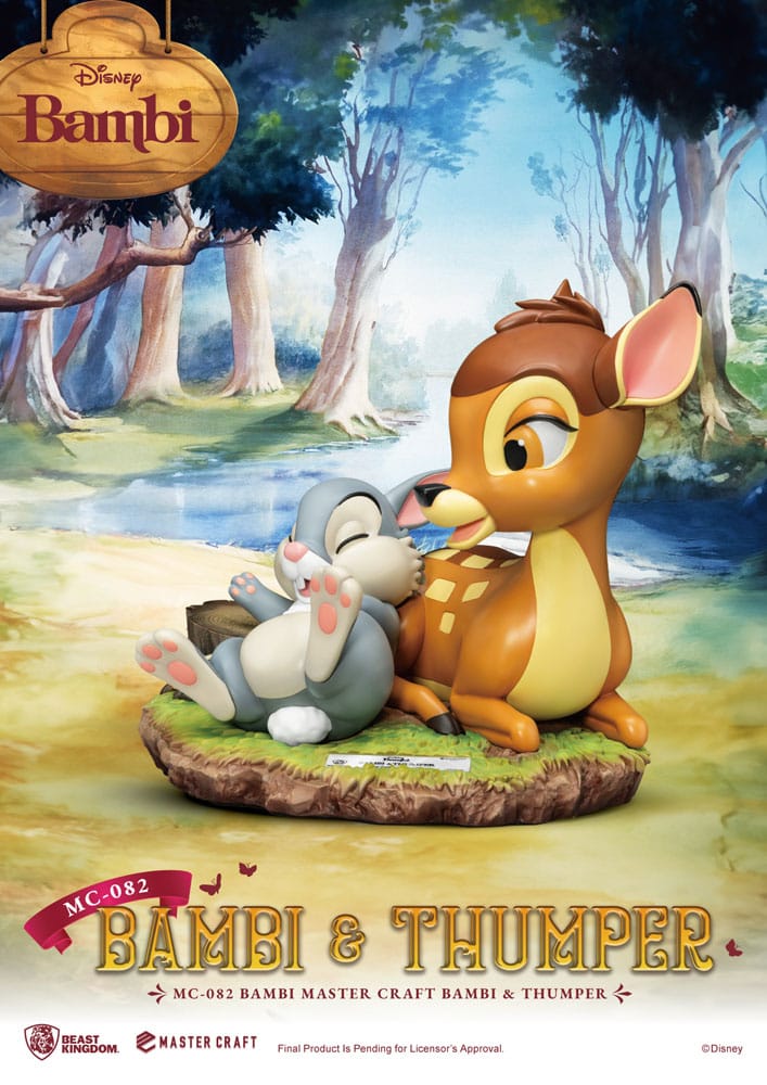 Disney Master Craft Statue Bambi & Thumper 26 cm