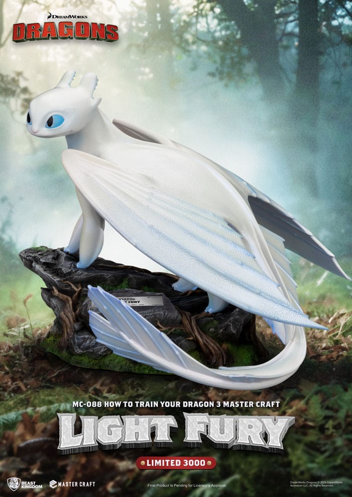 How To Train Your Dragon 3 Master Craft Statue Light Fury 29 cm