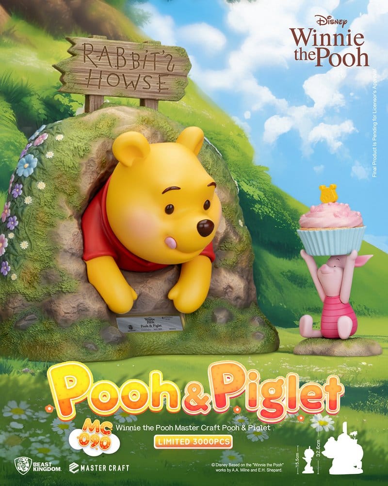 Disney Master Craft Statue Pooh & Piglet 33 cm
