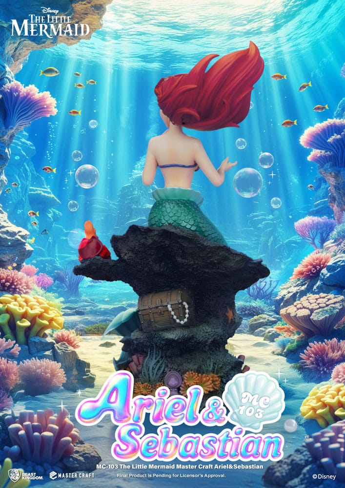 The Little Mermaid Master Craft Statue Ariel & Sebastian 42 cm