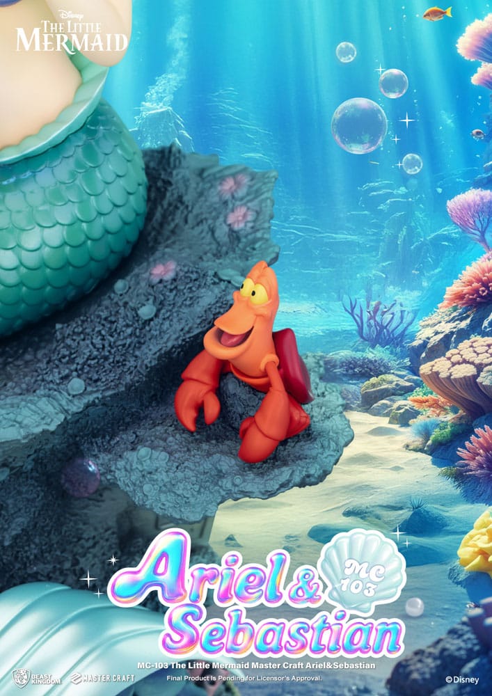 The Little Mermaid Master Craft Statue Ariel & Sebastian 42 cm