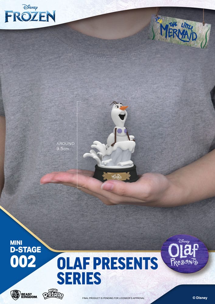 Frozen Mini Diorama Stage PVC Statue Olaf Presents Olaf Genie 12 cm