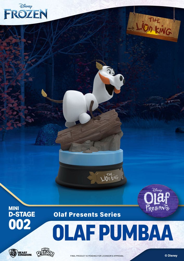 Frozen Mini Diorama Stage PVC Statue Olaf Presents Olaf Pumba 12 cm