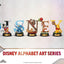 Disney Mini Diorama Stage Statues 6-pack Alphabet Art 10 cm