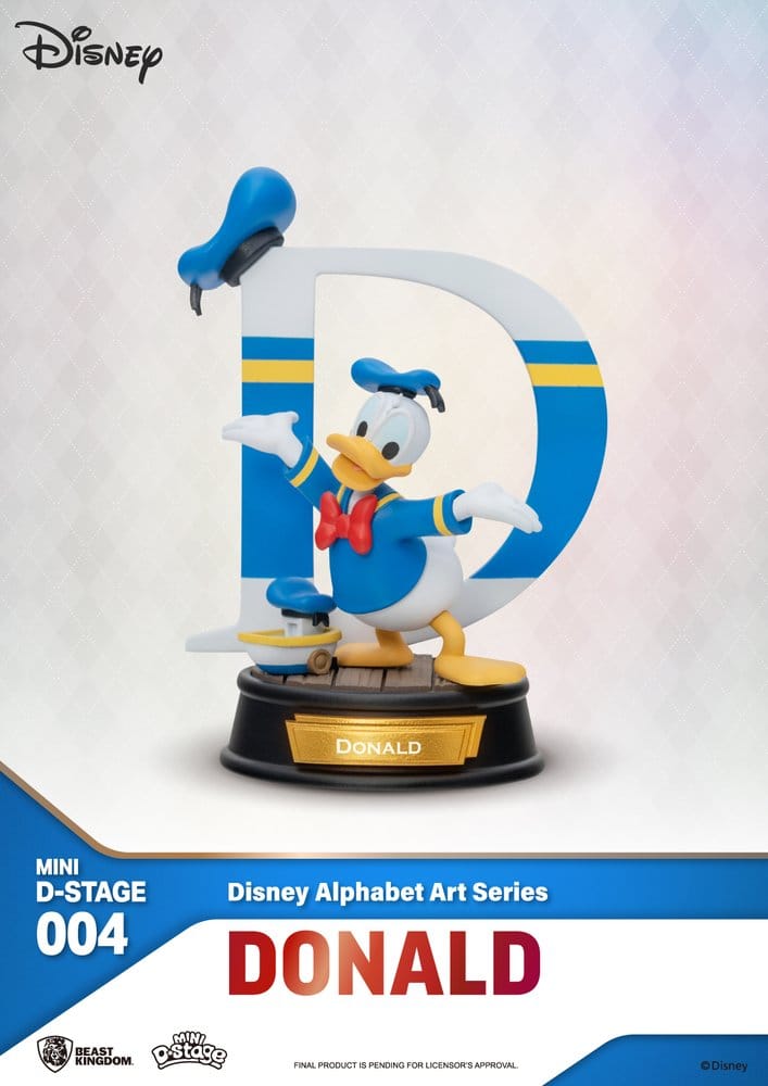 Disney Mini Diorama Stage Statues 6-pack 100 Years of Wonder-Disney Alphabet Art 10 cm - Damaged packaging