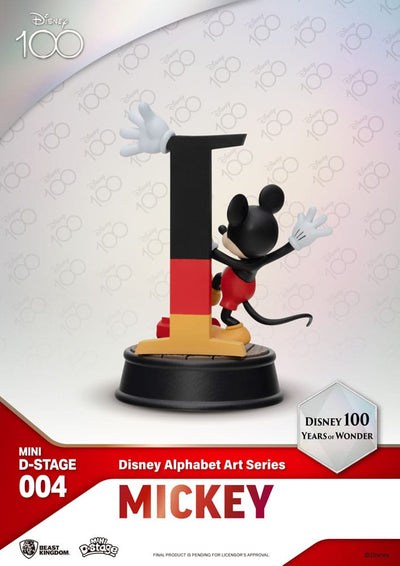 Disney Mini Diorama Stage Statues 6-pack 100 Years of Wonder-Disney Alphabet Art 10 cm - Damaged packaging