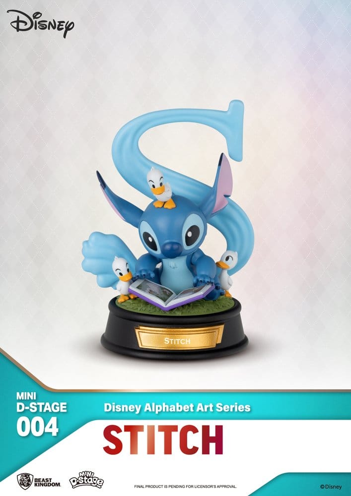 Disney Mini Diorama Stage Statues 6-pack 100 Years of Wonder-Disney Alphabet Art 10 cm - Damaged packaging