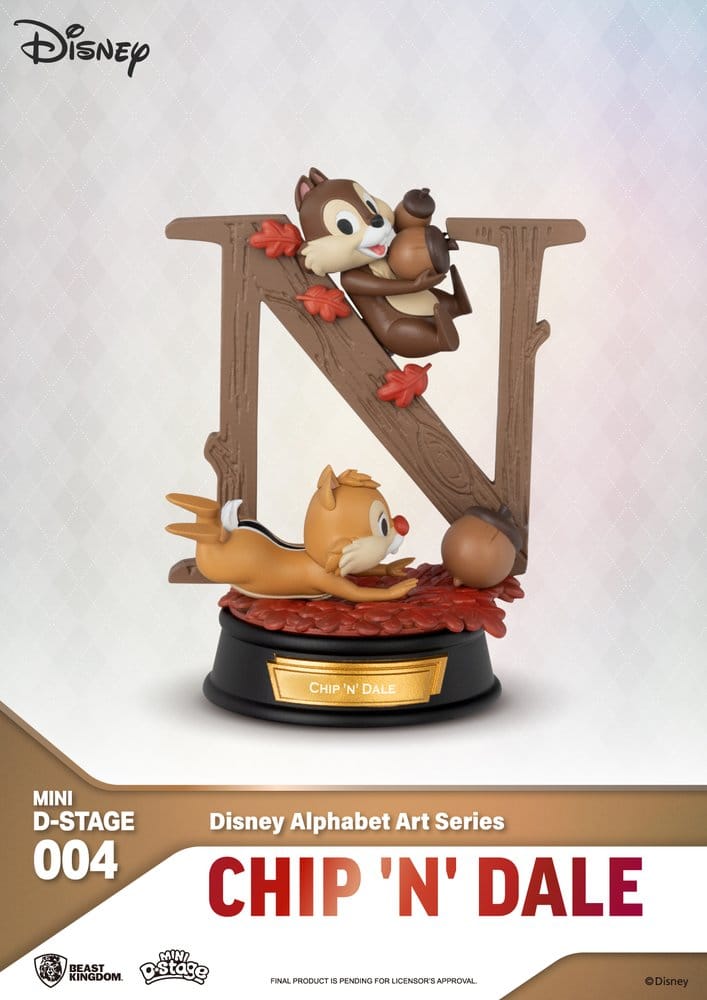 Disney Mini Diorama Stage Statues 6-pack 100 Years of Wonder-Disney Alphabet Art 10 cm - Damaged packaging