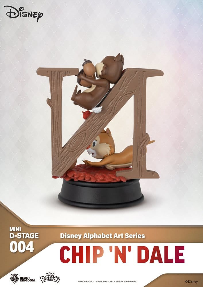 Disney Mini Diorama Stage Statues 6-pack Alphabet Art 10 cm