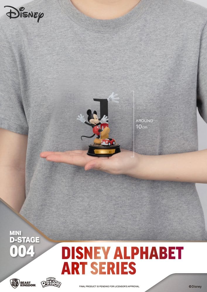 Disney Mini Diorama Stage Statues 6-pack 100 Years of Wonder-Disney Alphabet Art 10 cm - Damaged packaging