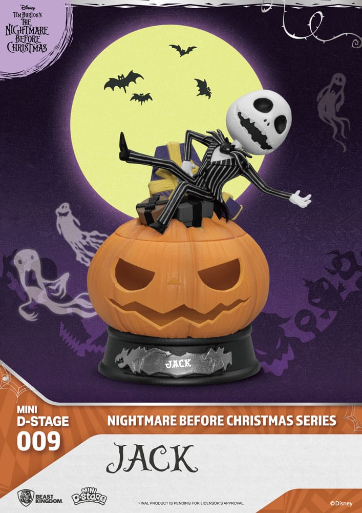 The Nightmare Before Christmas Mini Diorama Stage PVC Figure Jack 10 cm