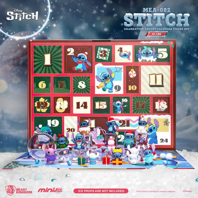 Lilo & Stitch Mini Egg Attack Advent Calendar Stitch celebration Figure Set (Cookie) 10 cm