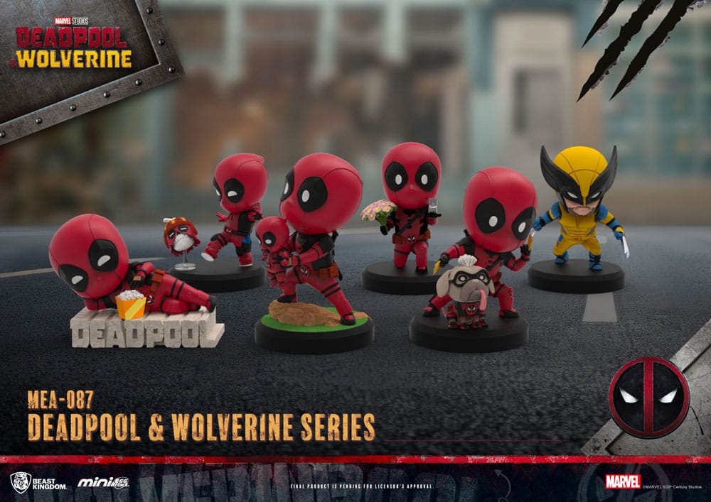 Deadpool 3 Deadpool & Wolverine Series Mini Egg Attack Figures 8 cm   - Severely damaged packaging