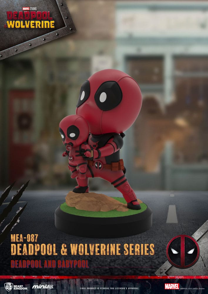 Deadpool 3 Deadpool & Wolverine Series Mini Egg Attack Figures 8 cm   - Severely damaged packaging