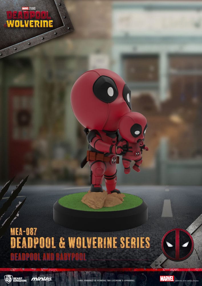 Deadpool 3 Deadpool & Wolverine Series Mini Egg Attack Figures 8 cm   - Severely damaged packaging