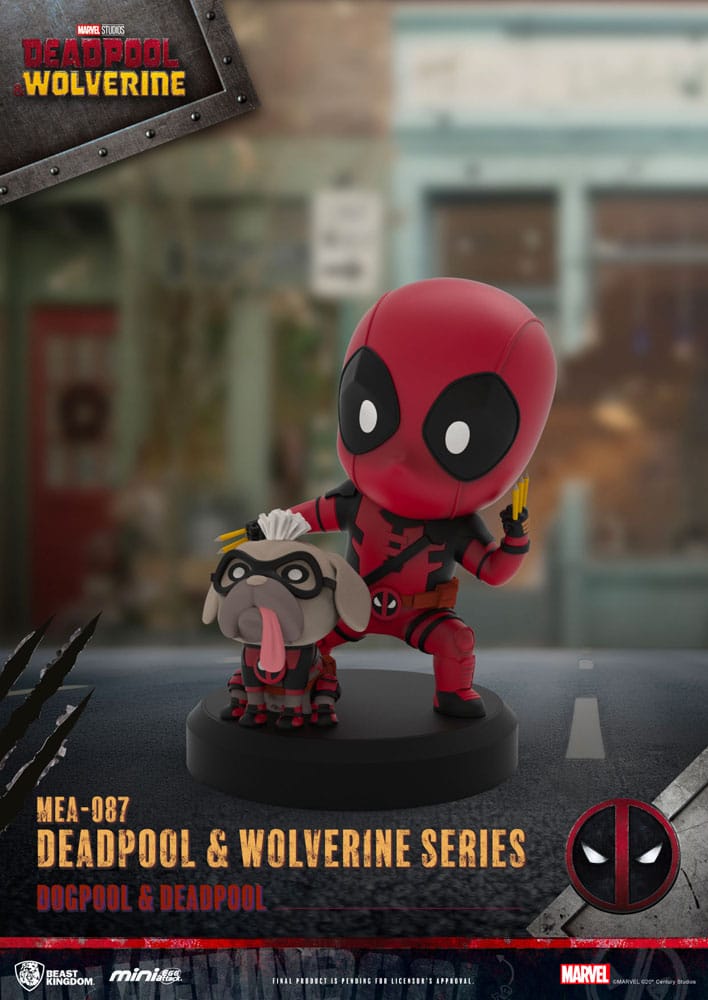 Deadpool 3 Deadpool & Wolverine Series Mini Egg Attack Figures 8 cm   - Severely damaged packaging