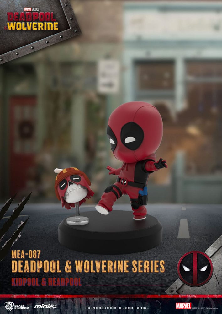 Deadpool 3 Deadpool & Wolverine Series Mini Egg Attack Figures 8 cm   - Severely damaged packaging