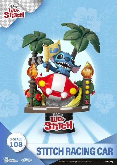 Disney: Lilo &amp; Stitch - Stitch Racing Car PVC Diorama