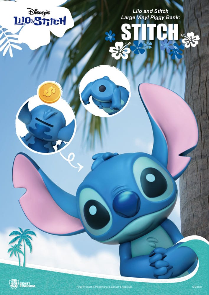 Lilo & Stitch Piggy Vinyl Bank Stitch 44 cm