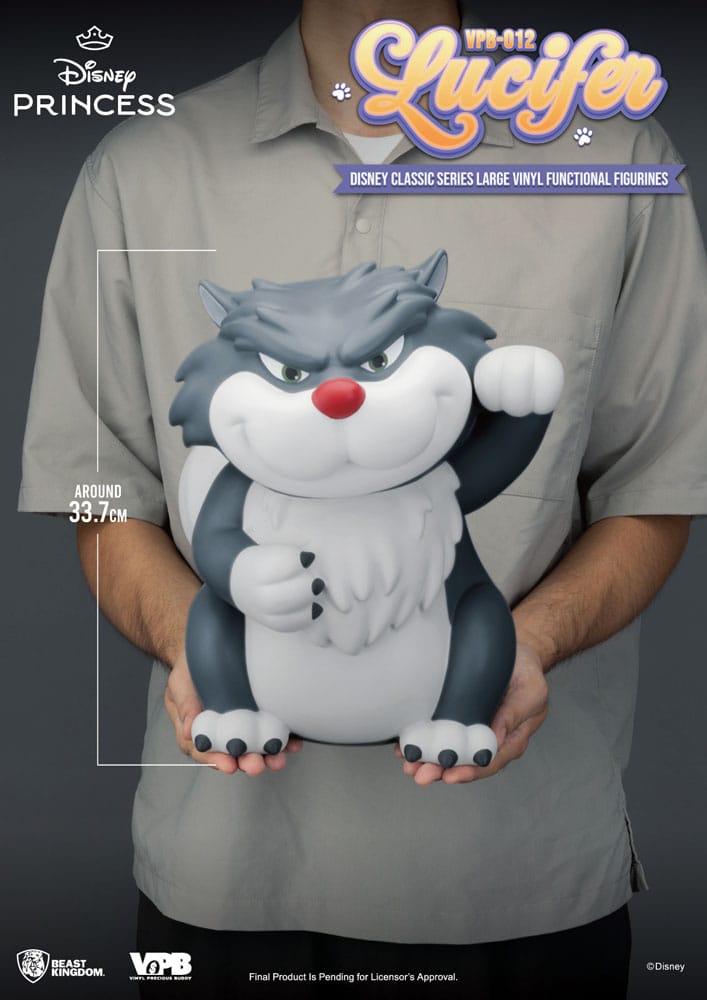 Cinderella Piggy Vinyl Bank Lucifer 33 cm