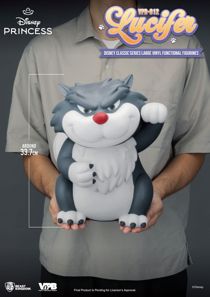 Cinderella Piggy Vinyl Bank Lucifer 33 cm