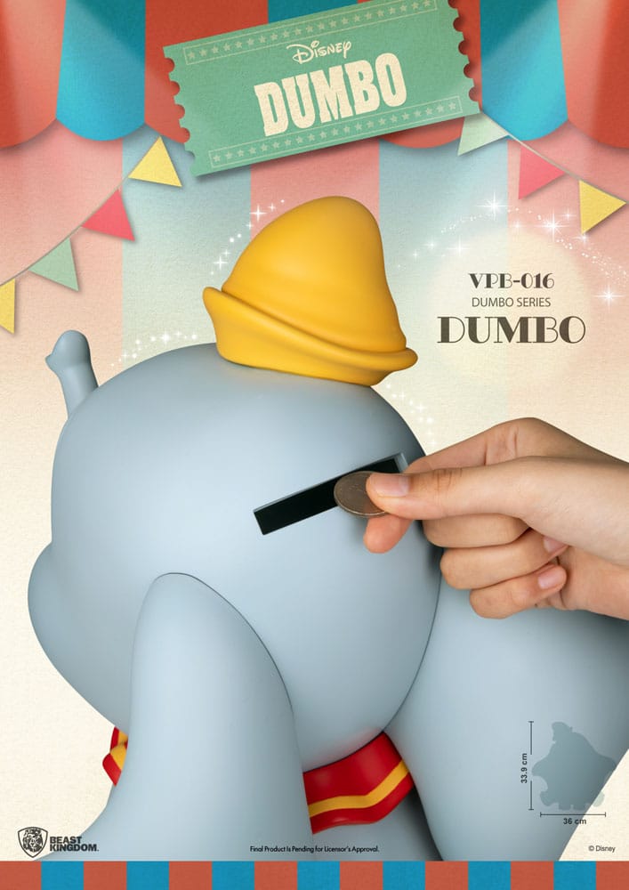 Disney Funktional Figure Vinyl Bank Dumbo 34 cm