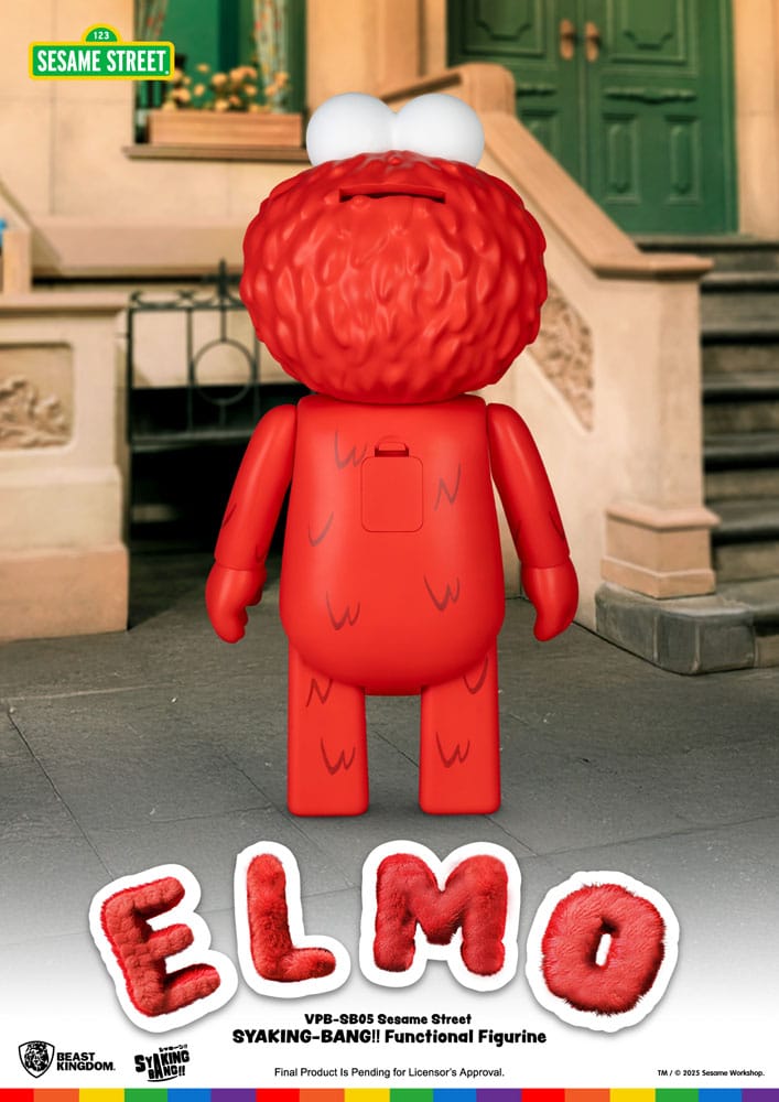 Sesame Street Syaking Bang Vinyl Piggy Bank Elmo 47 cm