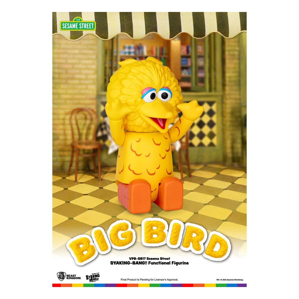 Sesame Street Syaking Bang Series PVC coin bank Big Bird 49 cm