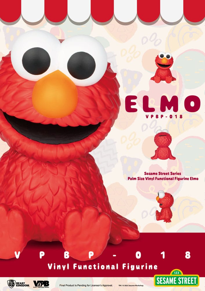 Sesame Street Piggy Vinyl Bank Elmo 12 cm