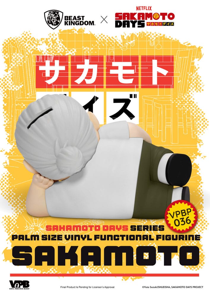 Sakamoto Days Piggy Vinyl Bank Taro Sakamoto 14 cm