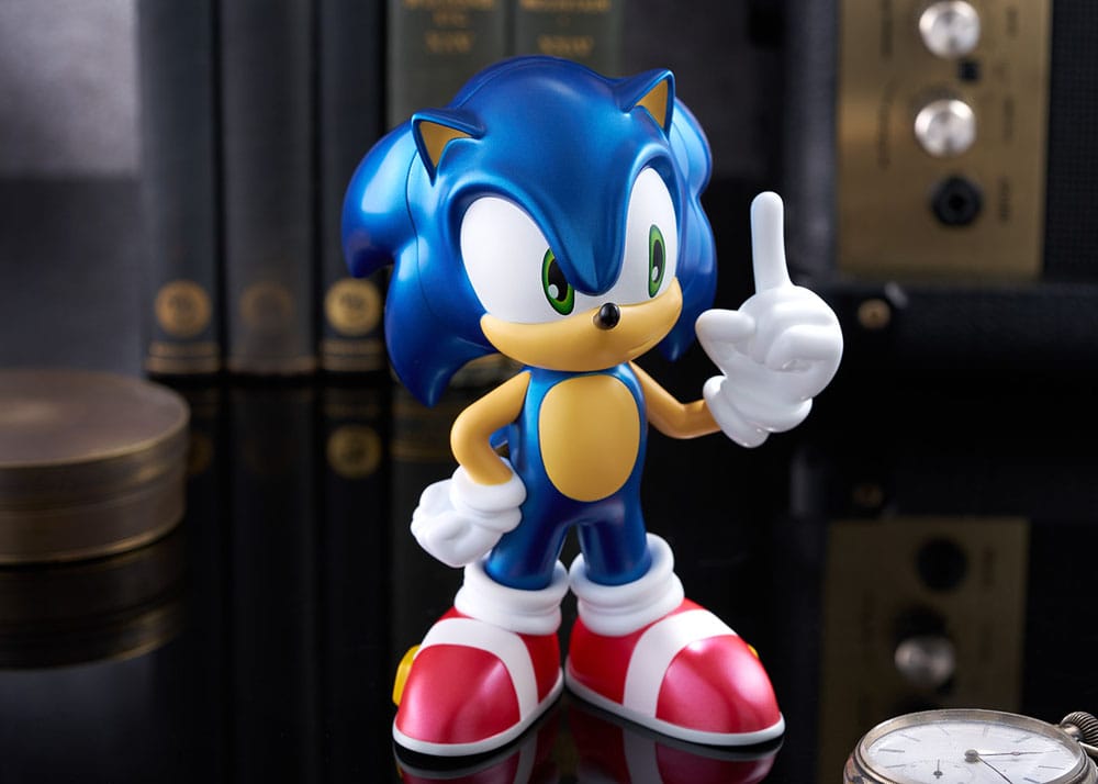 Sonic The Hedgehog Sofbi Vinyl Figure Sonic Metallic Ver. 15 cm