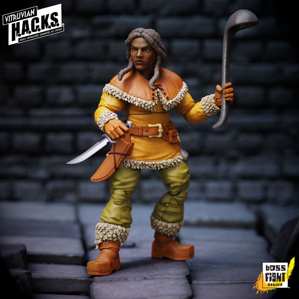 Vitruvian H.A.C.K.S. Action Figure Dwarf Tavern Keeper Madame Ruskin