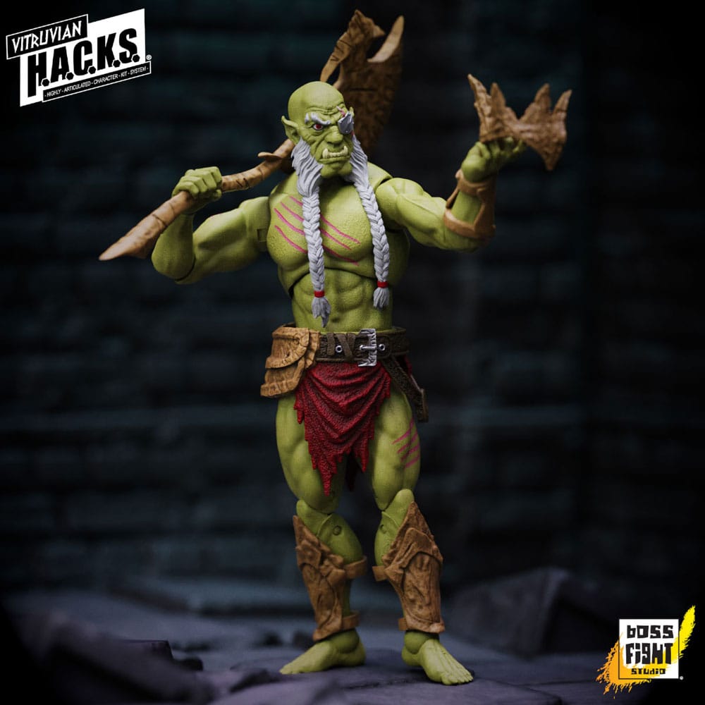 Vitruvian HACKS Action Figure Mighty Orc Sovran Bur'Zagi