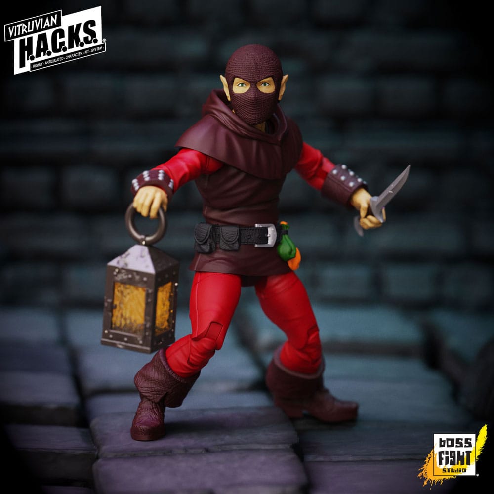 Vitruvian HACKS Action Figure Halfling Scout Dwynn Dellos