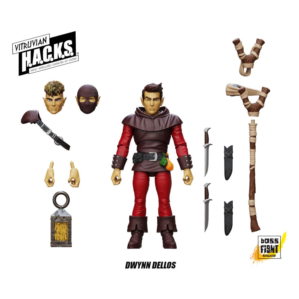 Vitruvian HACKS Action Figure Halfling Scout Dwynn Dellos