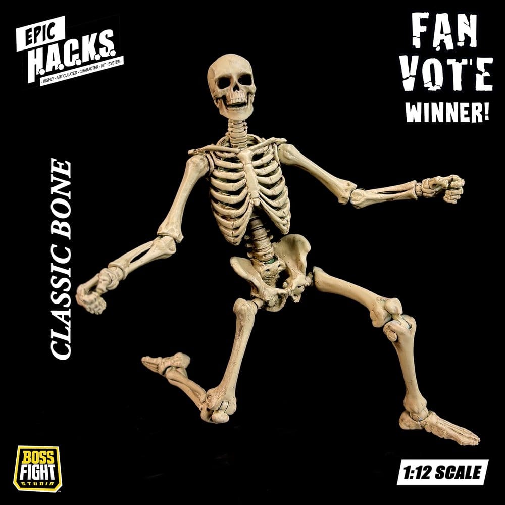 Epic &nbsp;H.A.C.K.S. Action Figure 1/12 Skeleton Blank Classic Bone