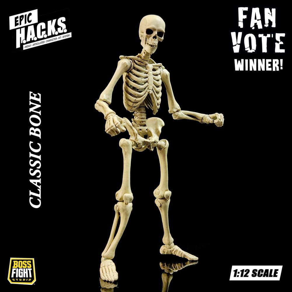 Epic &nbsp;H.A.C.K.S. Action Figure 1/12 Skeleton Blank Classic Bone