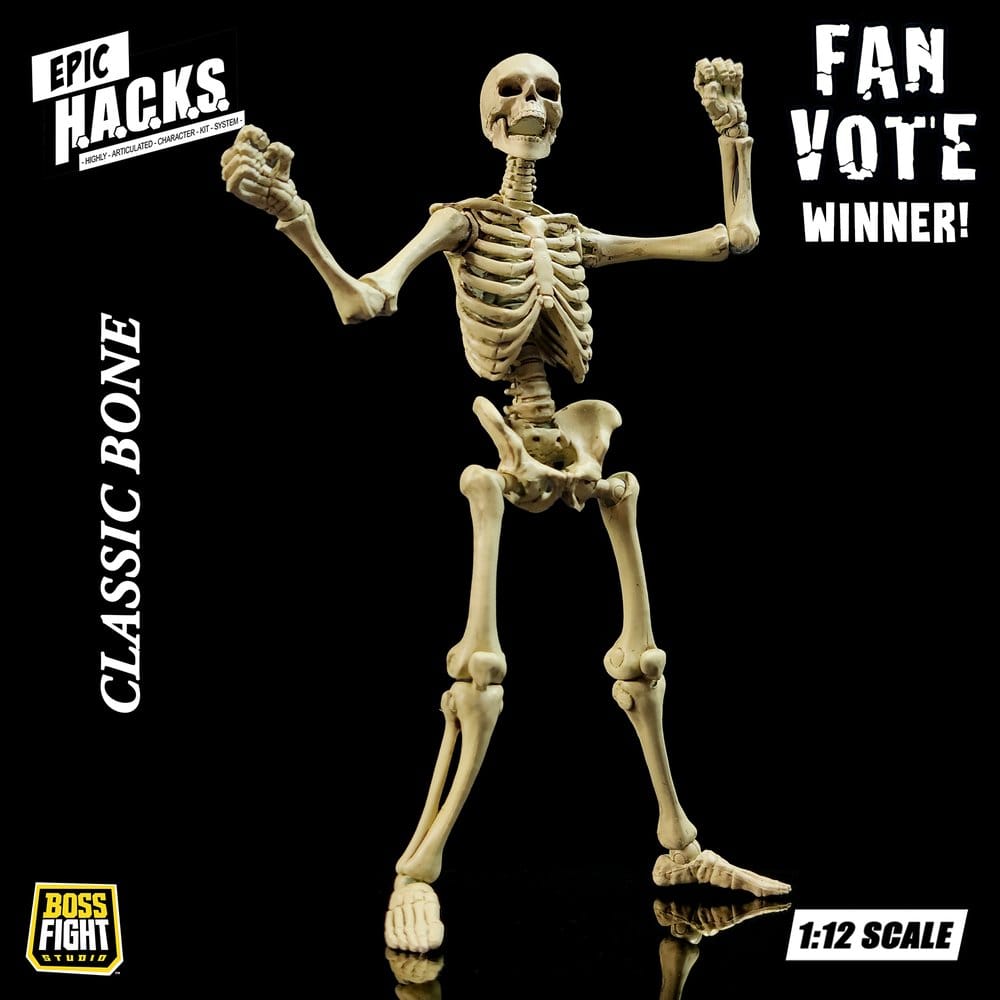 Epic &nbsp;H.A.C.K.S. Action Figure 1/12 Skeleton Blank Classic Bone