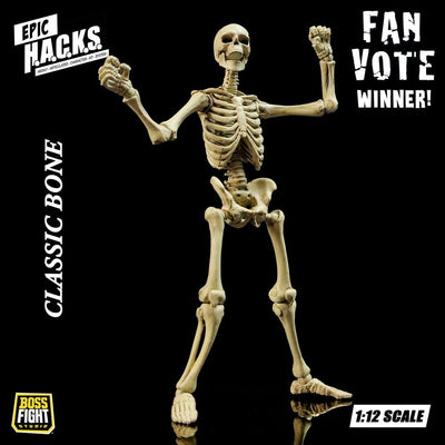 Epic &nbsp;H.A.C.K.S. Action Figure 1/12 Skeleton Blank Classic Bone