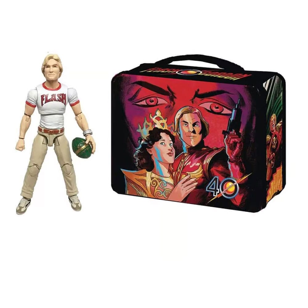 Flash Gordon Hero HACKS Action Figure Flash Gordon with Lunchbox - Severely damaged packaging