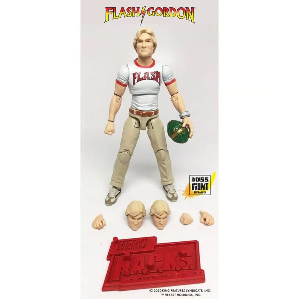 Flash Gordon Hero HACKS Action Figure Flash Gordon with Lunchbox - Severely damaged packaging