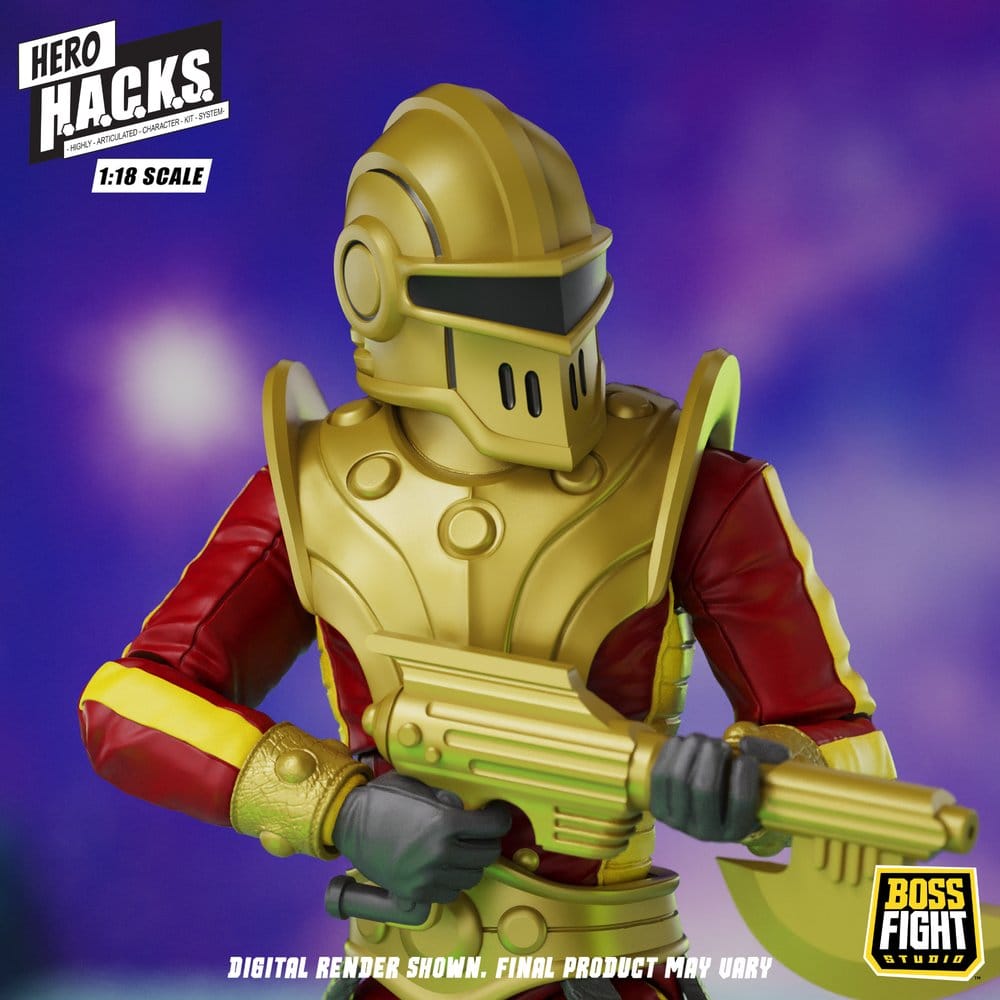 Hero H.A.C.K.S. Core Action Figure 1/18 Heroes and Villains Wave 1 Stellar Guard: Cosmic Defender of Accord