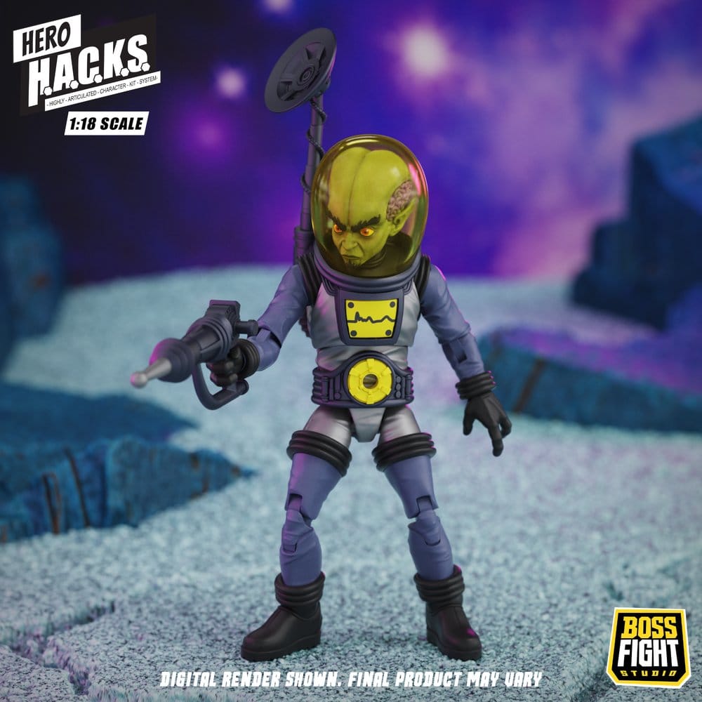 Hero H.A.C.K.S. Core Action Figure 1/18 Heroes and Villains Wave 1 Zarko Resources Inc.: Galactic Prospectors