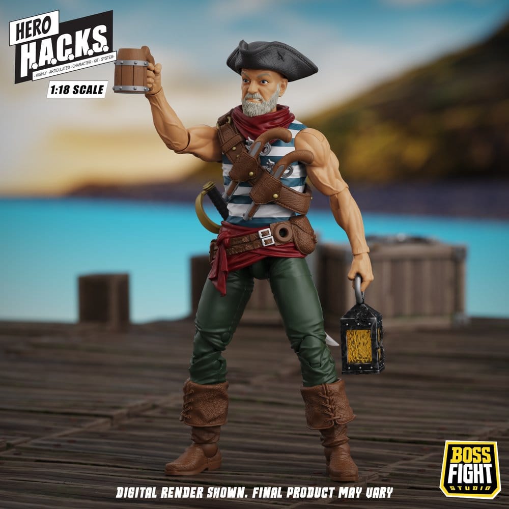 Hero H.A.C.K.S. Core Action Figure 1/18 Heroes and Villains Wave 1 Daniel Wright: Pirate Quartermaster