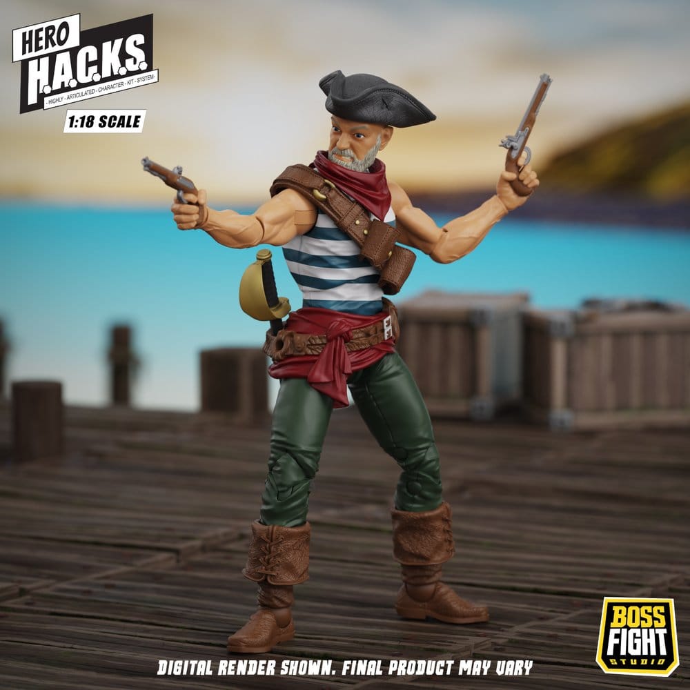 Hero H.A.C.K.S. Core Action Figure 1/18 Heroes and Villains Wave 1 Daniel Wright: Pirate Quartermaster