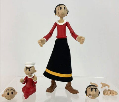 Popeye Action Figure Wave 01 Olive Oyl - Damaged packaging