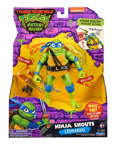Teenage Mutant Ninja Turtles: Mutant Mayhem Ninja Shouts Action Figure Leonardo 14 cm
